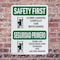 Signmission Safety Culture Sign, 7 in Width, Plastic, Rectangle, Bilingual OS-2PACK-SF-P-710-L-10755 - alternate 6